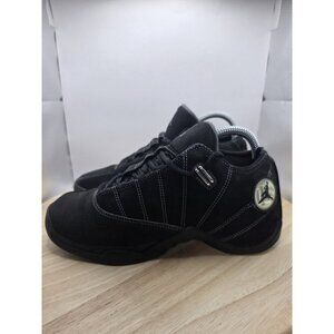 NIKE Air Jordan 12.5 Team Low 318411-001 womens sz 7 Triple Black (GS 5.5Y)